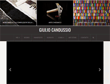 Tablet Screenshot of giuliocandussio.com